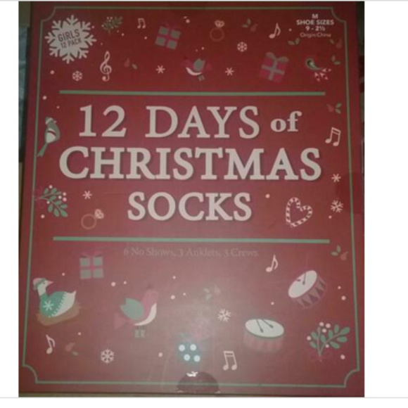 Other - New Girls 12 Days of Christmas Advent Socks